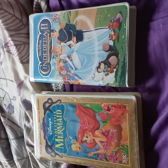 Cinderella 2 & the little mermaid VHS tape